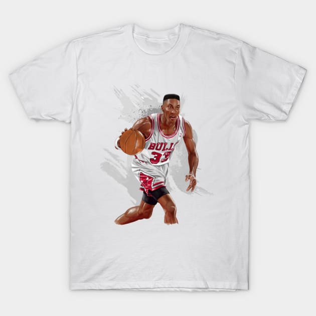 Pippen Vector Paint T-Shirt by Ekim.B